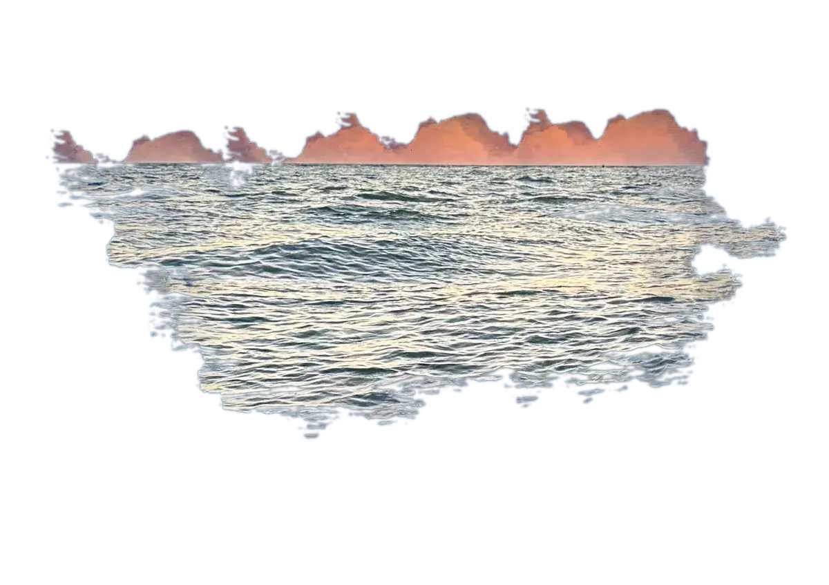 Sunset ocean background